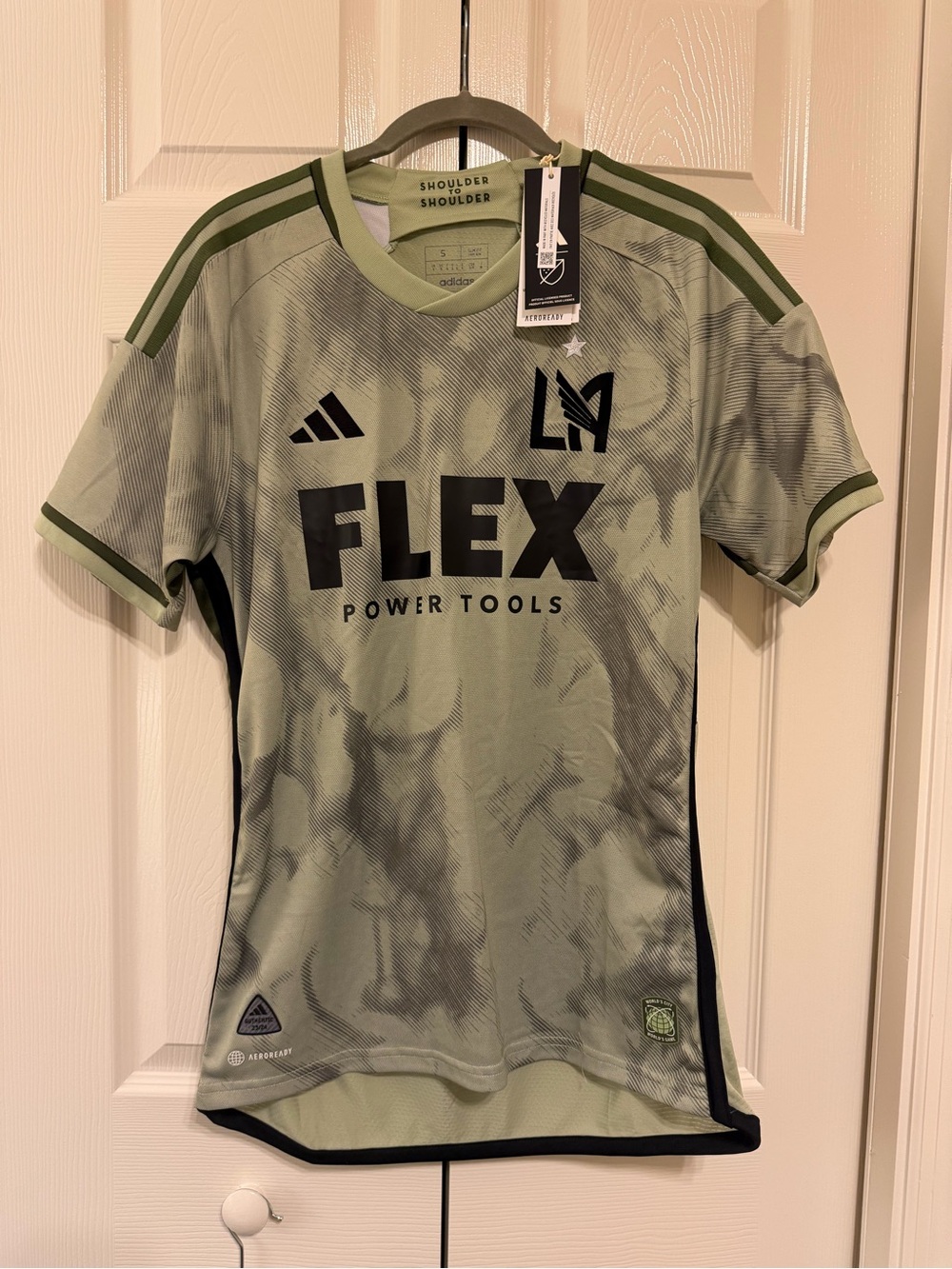 adidas LAFC MLS Green and Dark Green FLEX soccer jersey